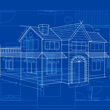 Digital blueprint of a home